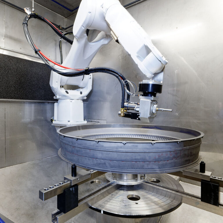 48" Diameter Ultra High-Pressure Waterjet Stripping System | Progressive Surface